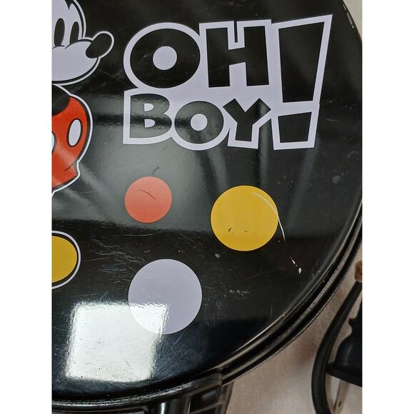 Disney Mickey Mouse Face Waffle Maker Oh Boy! DCM-32 Collectible Cooking Fun New - Picture 11 of 14